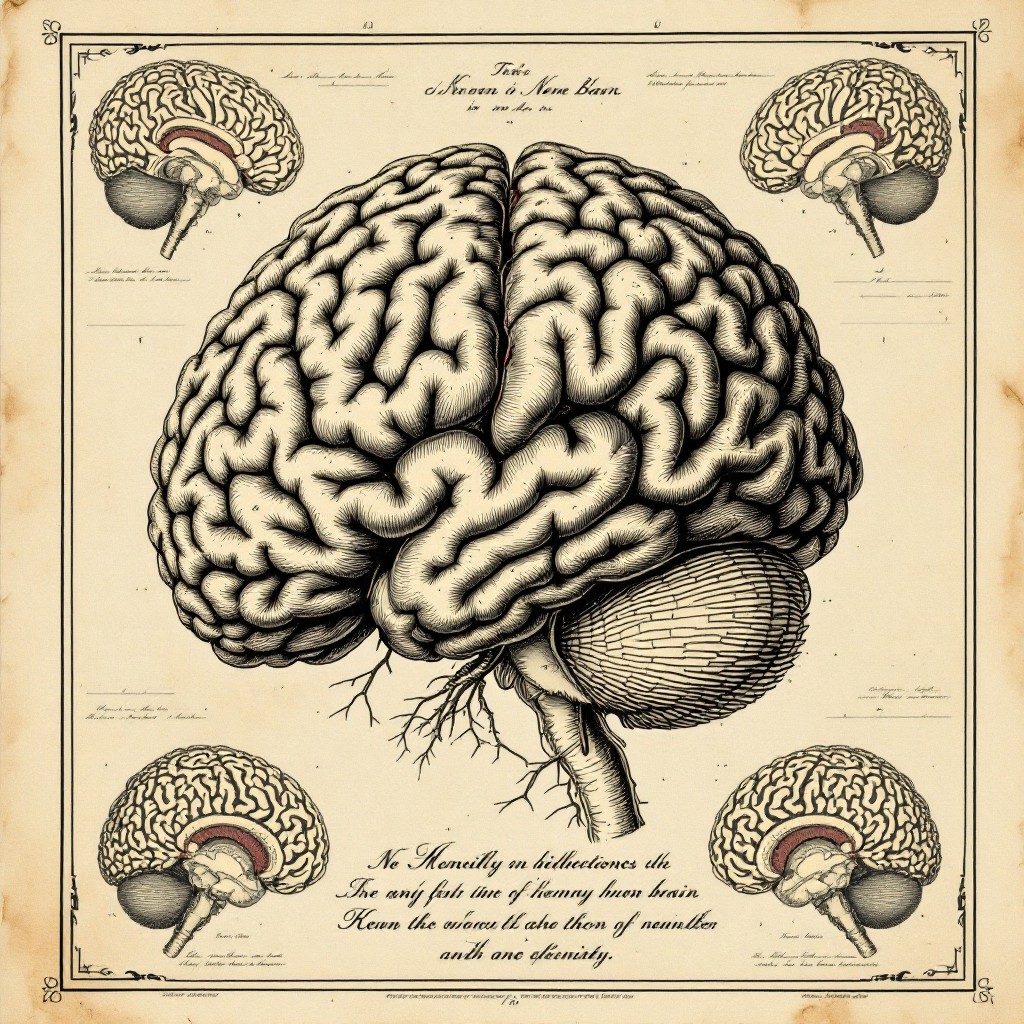 Free Historical Brain Anatomy Image - Brain, Anatomy, Vintage ...