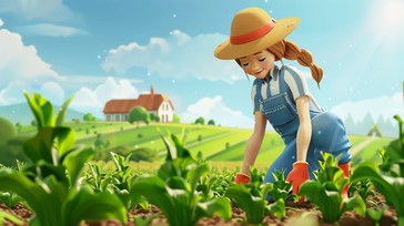 Verticulture Animation Free Gardening Animated Character Image - Gardening, Animation ...