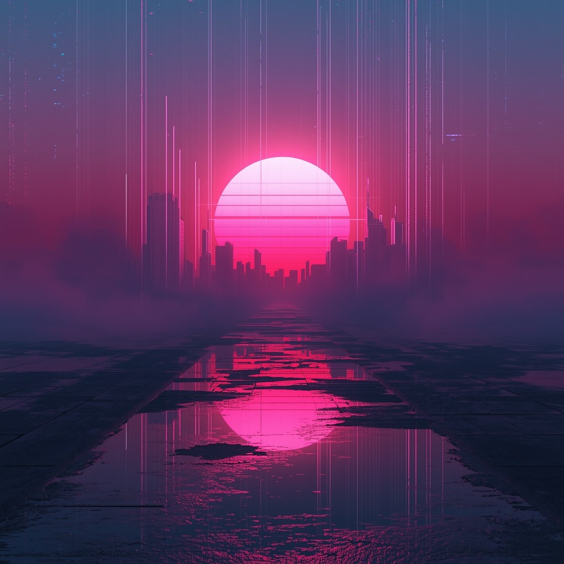 Sunset Image Neon Free Digital Neon Twilight Image - Cyberpunk, Sunset, Neon | Download ...