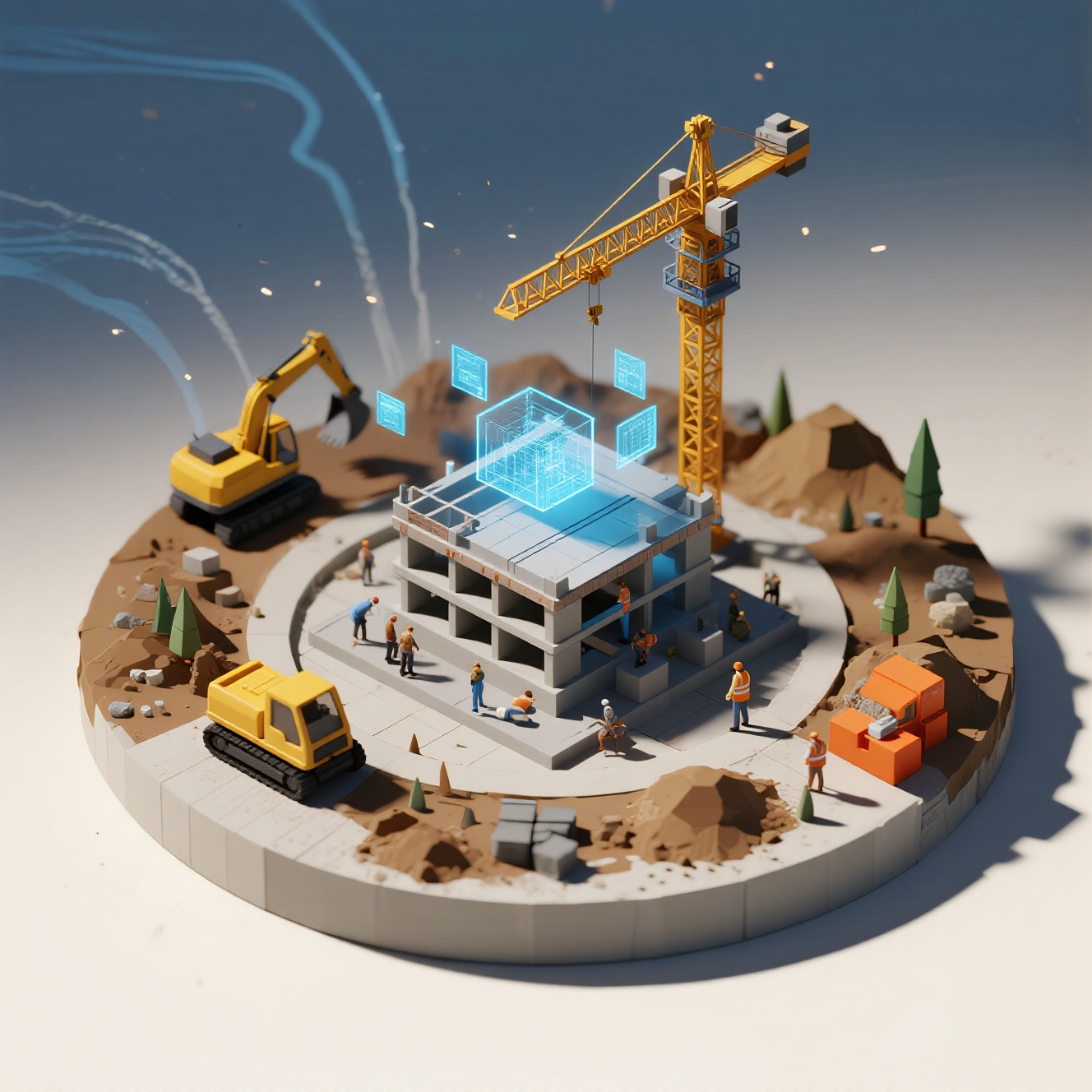 Free Construction in Progress Photo - Construction, Isometric, 3d ...