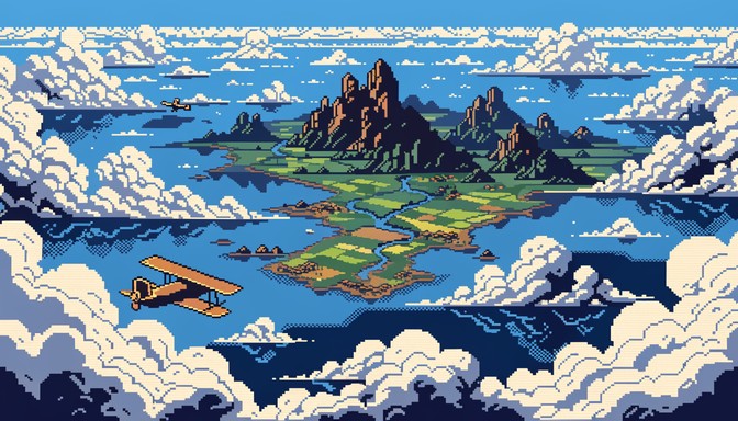 Free 8-Bit Island Flight Image - Pixel, Retro, 8-bit | Download at ...