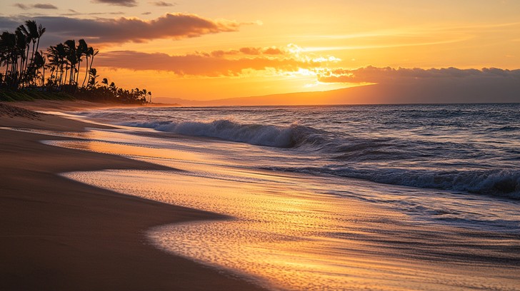 Free Sunset beach view Image - Sunset, Beach, Ocean | Download at StockCake