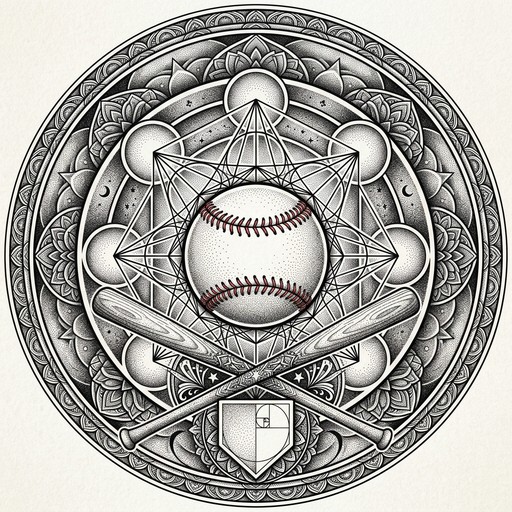 Free Sacred Baseball Geometry Image - Baseball, Mandala, Geometry ...