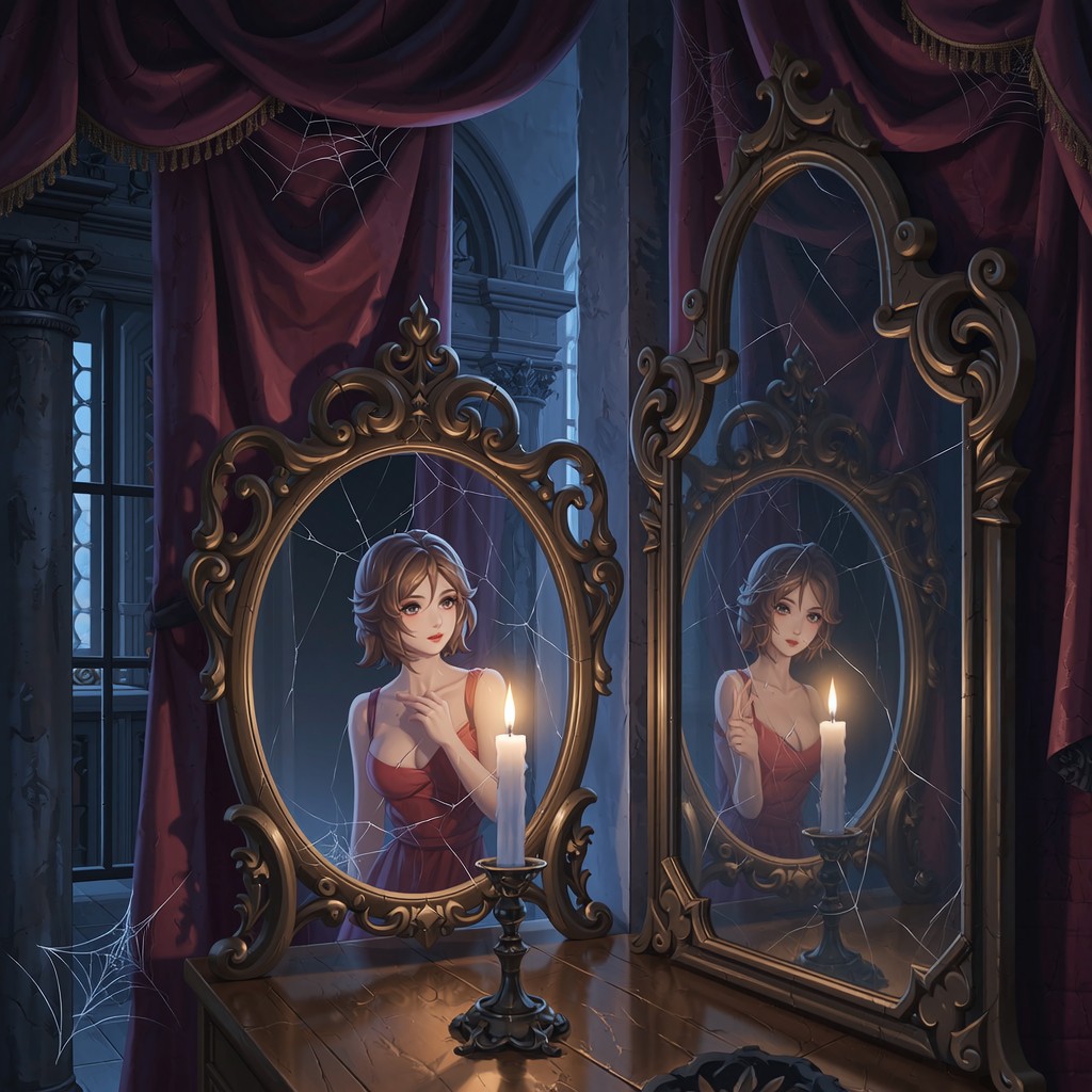 Free Demonic Mirror Reflection Image - Gothic, Mirror, Reflection ...