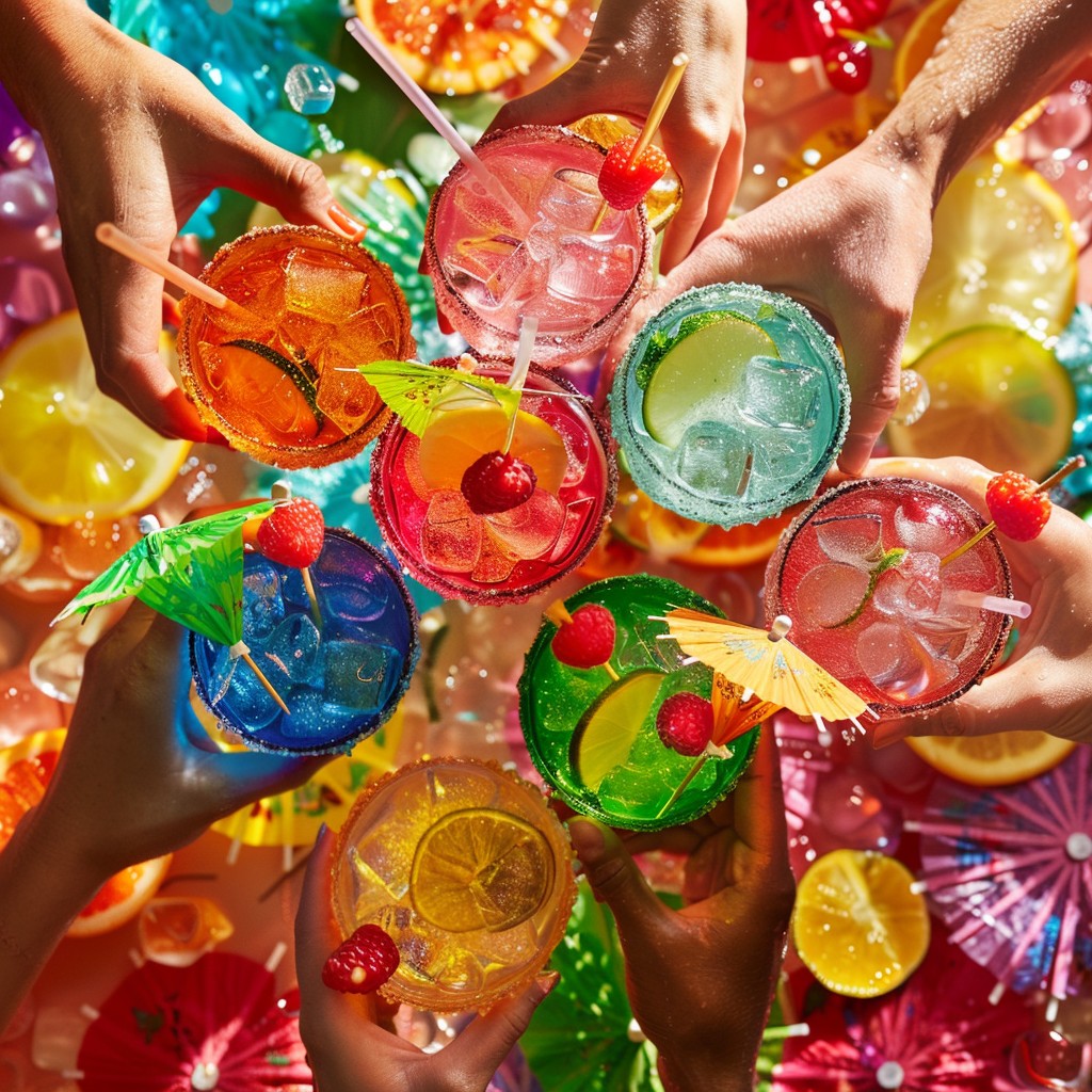 Free Colorful Cocktail Toast Image - Colorful, Cheers, Friends ...