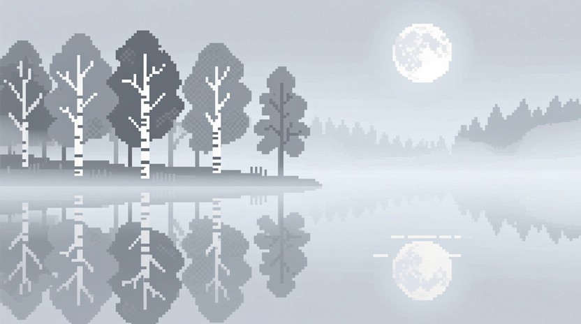 Free Lavender Twilight Serenity Image - Pixel, Minimalist, Tree ...