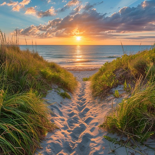 Free Sunset Beach Path Image - Sunset, Beach, Path | Download at StockCake