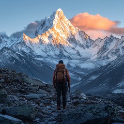 Free Mountain view adventure Image - Mountain, Sunrise, Traveler ...
