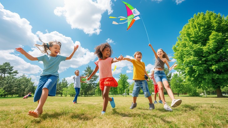 Free Joyful Kite Flying Image - Children, Park, Kite | Download at ...