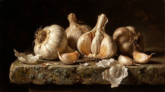 Free Baroque Garlic Painting Image - Baroque, Garlic, Still-life ...