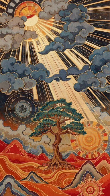 Free Cosmic Tree Illumination Image - Spiritual, Cosmic, Illumination ...