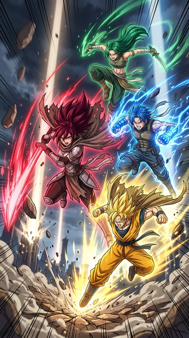 Free Warriors Descend Together Image - Anime, Warriors, Battle ...
