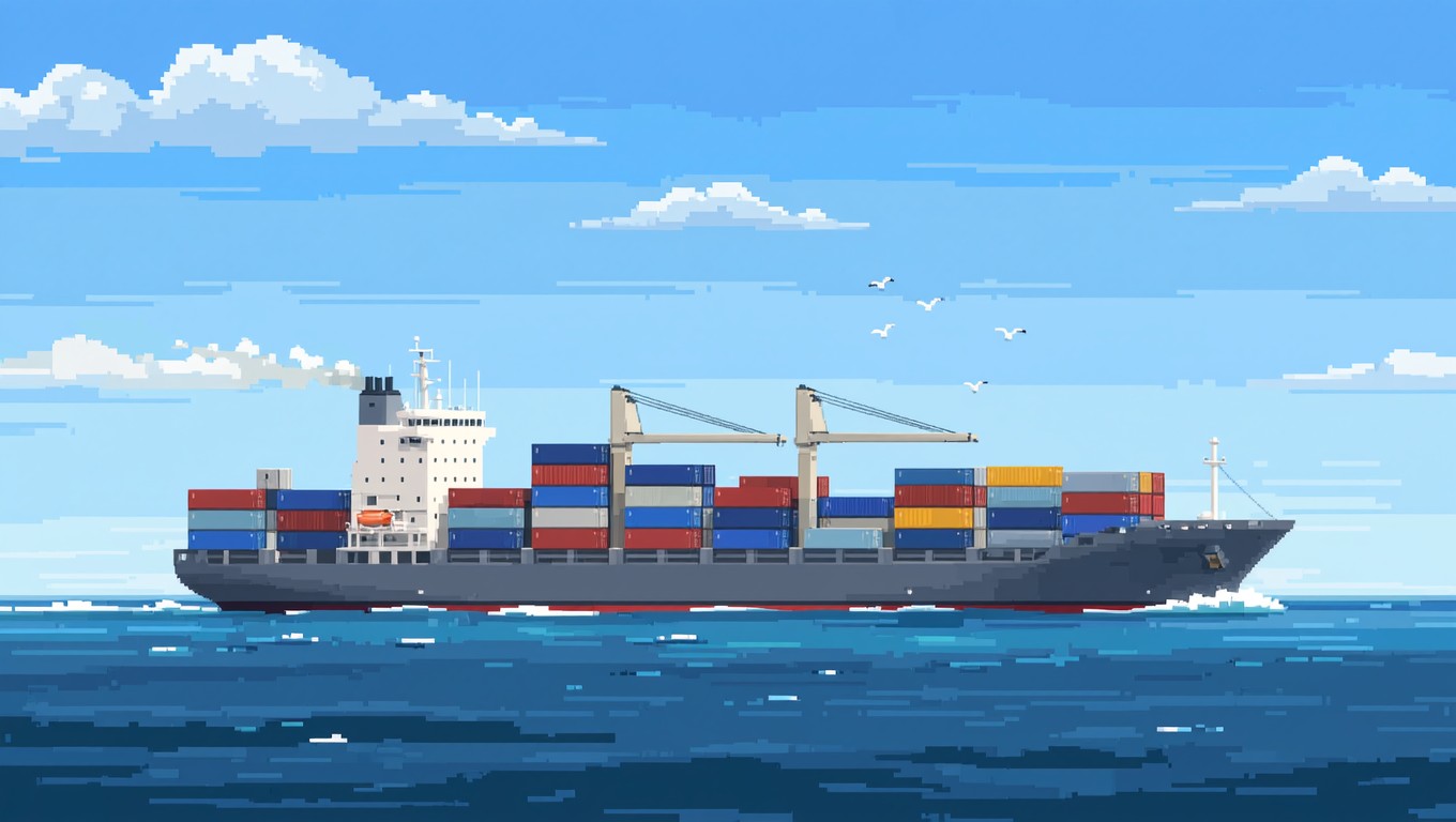 Pixel Shipping Container Texture Free Ocean Cargo Journey Image - Pixel, Ship, Cargo | Download at StockCake