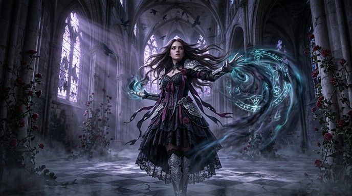 Goth Craft Magic Free Dark Magic Unleashed Image - Gothic, Sorceress, Cathedral ...