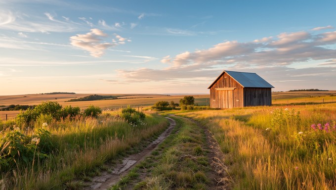 Free Golden Countryside Barn Image - Barn, Countryside, Prairie ...