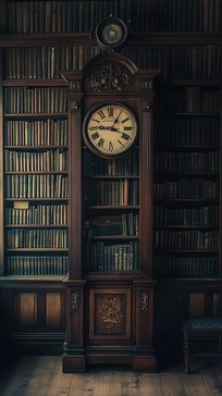 Free Antique Library Clock Image - Antique, Library, Clock | Download ...