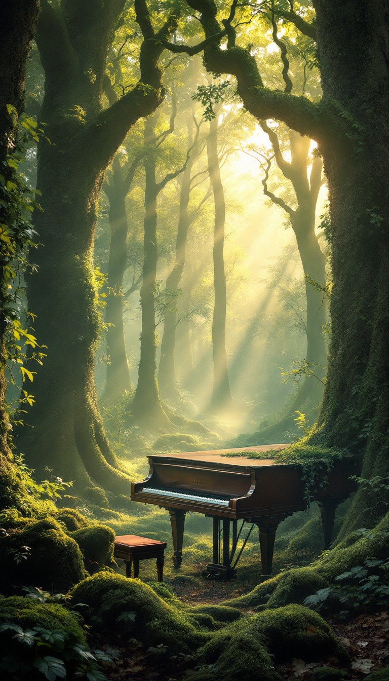 Free Enchanted Musical Forest Photo - Piano, Forest, Magical | Download ...