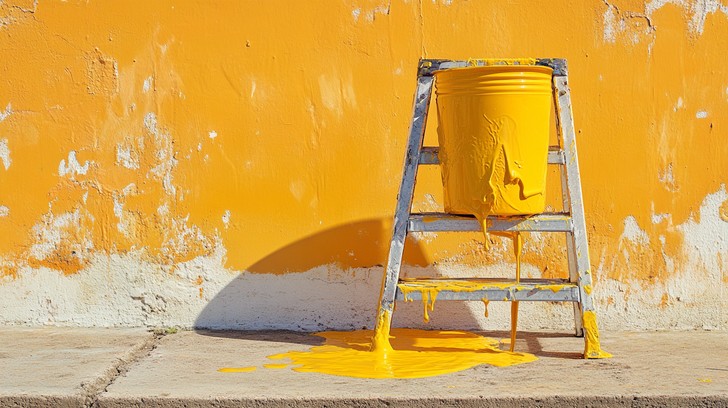 Free Painting Gone Wrong Image - Yellow, Paint, Ladder | Download at ...