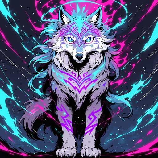 Free Magical Wolf Creation Image - Wolf, Magical, Anime | Download at ...