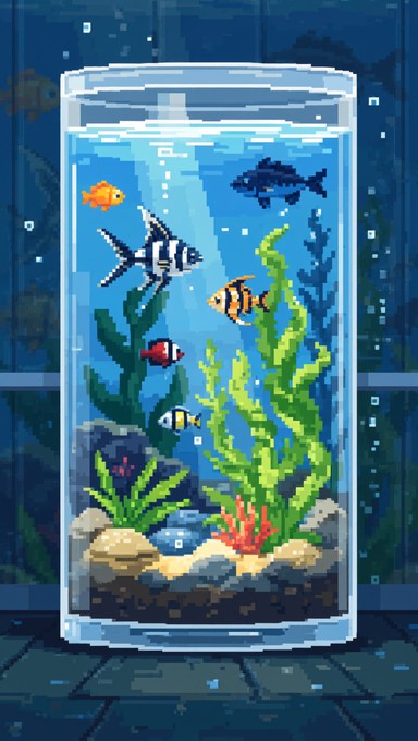 Free Pixel Aquarium Ecosystem Image - Aquarium, Pixel, Fish | Download ...
