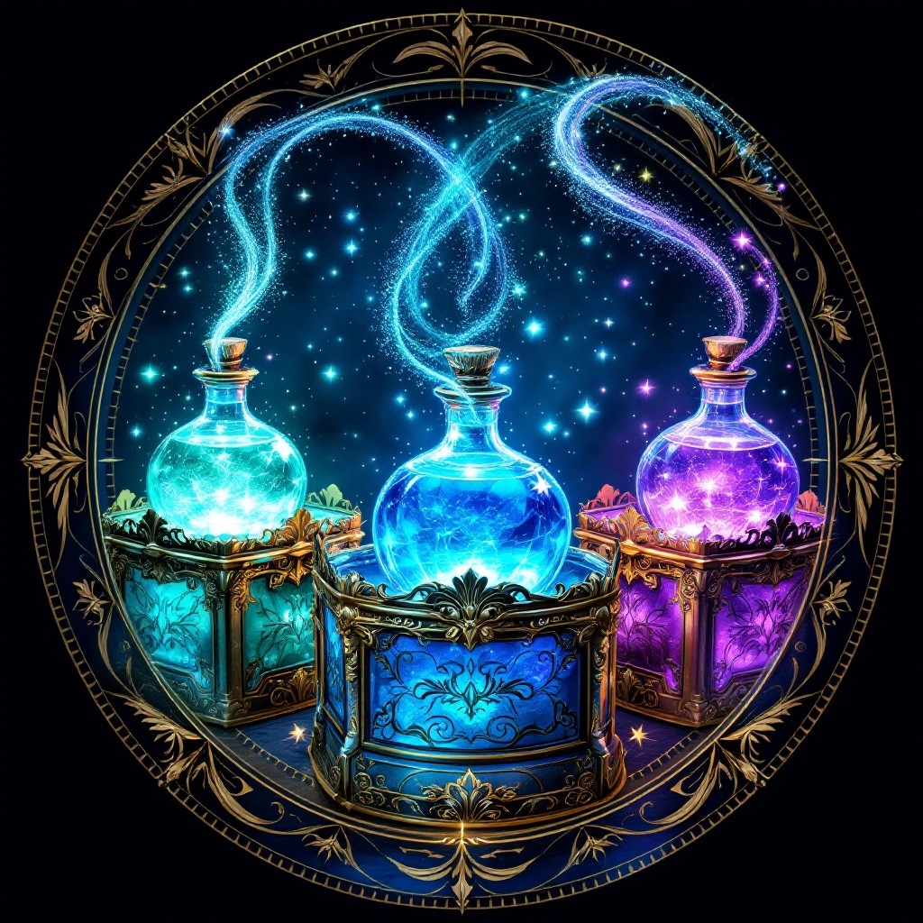 Free Magical Potion Bottles Image - Magical, Potion, Bottle | Download ...