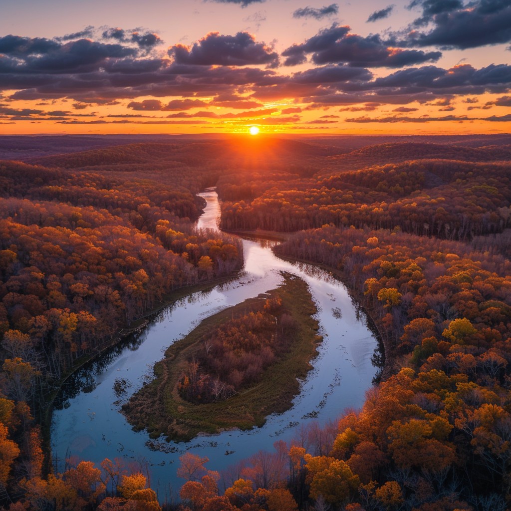 Free Autumn River Sunset Image - Sunset, River, Autumn | Download at ...
