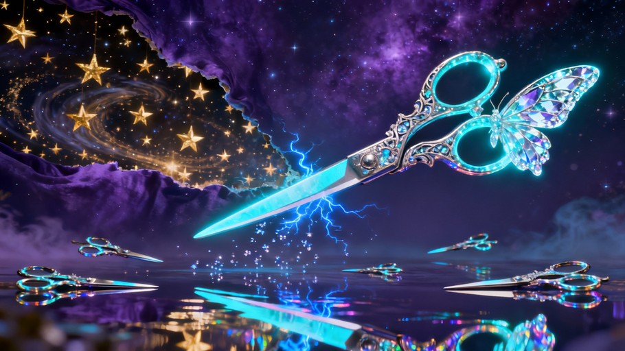 Free Cosmic Scissors Magic Image - Scissors, Butterfly, Cosmic ...