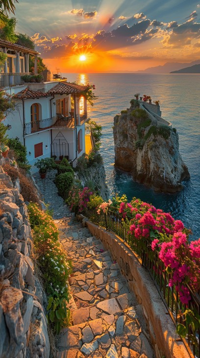 Free Mediterranean Sunset Charm Image - Sunset, Mediterranean ...
