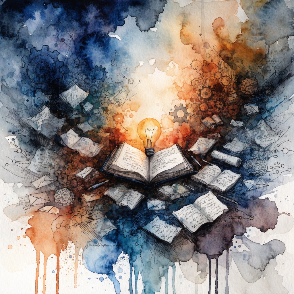 Free Knowledge Illuminates Understanding Image - Watercolor, Learning ...