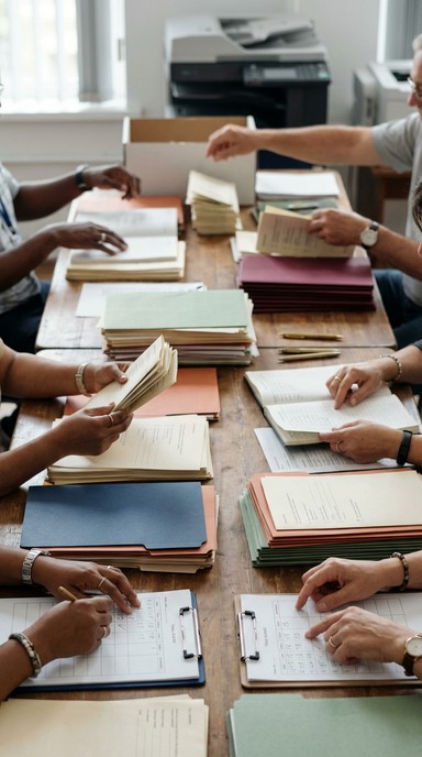 Person Counting Paper Free Counting Votes Together Image - Counting, Ballots, Voting ...