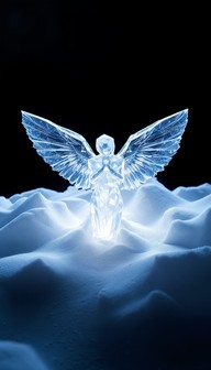 Angeling Element Free Crystalline Angel Rising Image - Angel, Geometric, Crystal ...