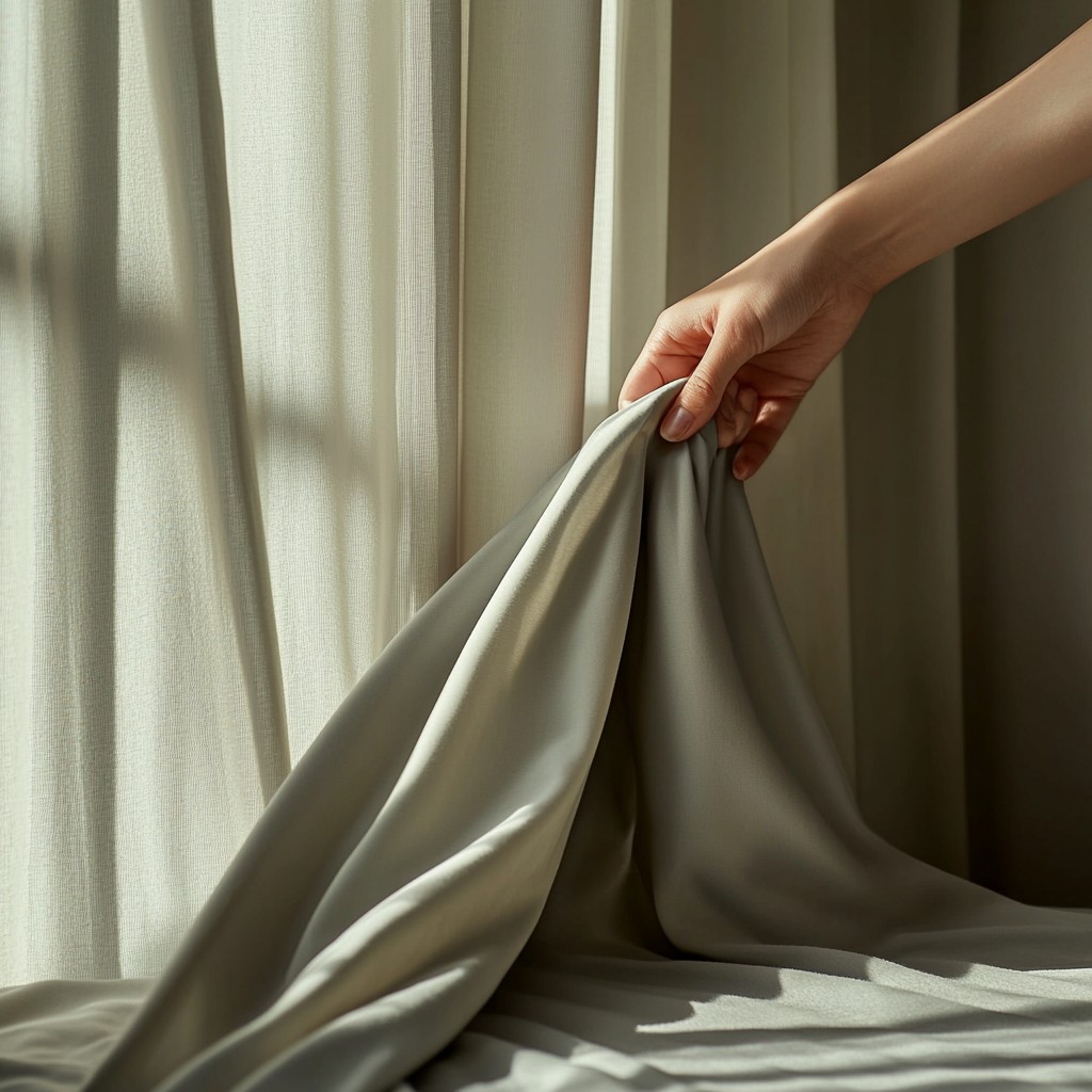 Free Hand holding curtain Photo - Curtain, Hand, Fabric | Download at ...