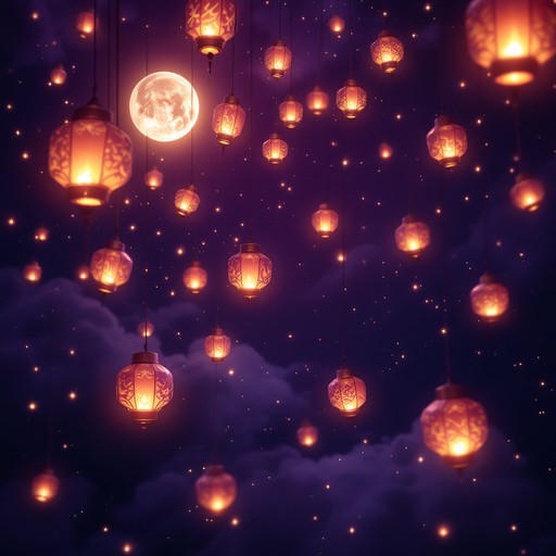 Free Mystical Lantern Night Image - Lanterns, Moon, Night | Download at ...