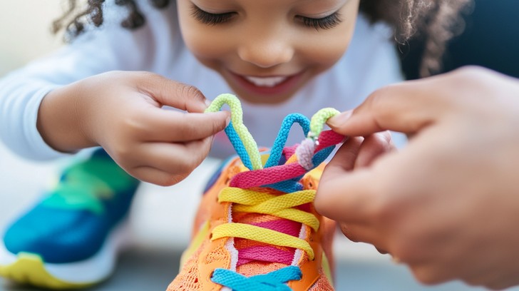 Occupational Therapy advice on learning to tie shoe laces