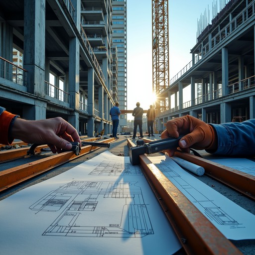 Free Blueprint Becomes Reality Image - Construction, Architecture ...