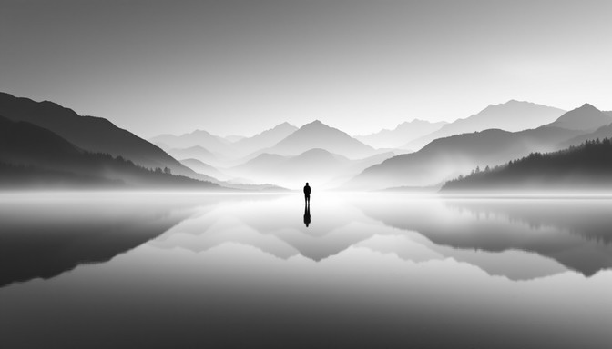 Free Peaceful Misty Reflection Image - Solitude, Reflection, Minimalist ...