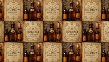 Farmacy Texture Free Vintage Pharmacy Pattern Image - Vintage, Pharmacy, Apothecary ...