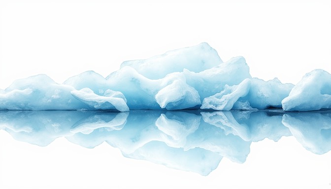 Free Glacial Blue Reflection Image - Ice, Watercolor, Minimal ...