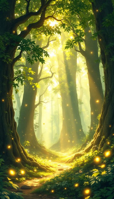 Free Magical Forest Path Image - Forest, Magical, Sunbeams | Download ...