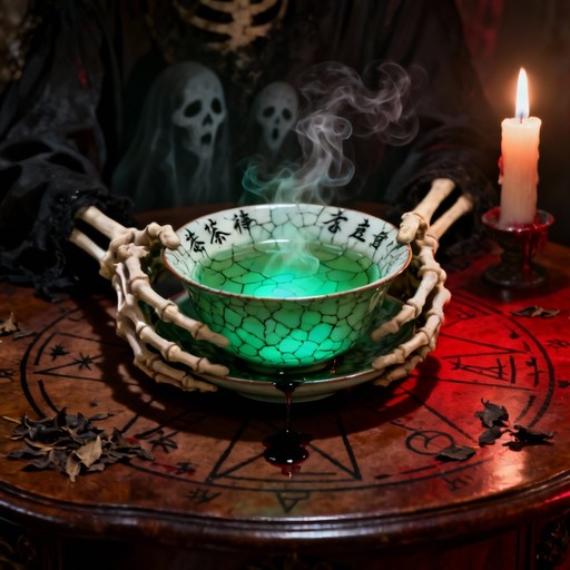 Skeleton Hand Tea Free Skeletal Tea Ritual Image - Spooky, Occult, Skeleton | Download at ...