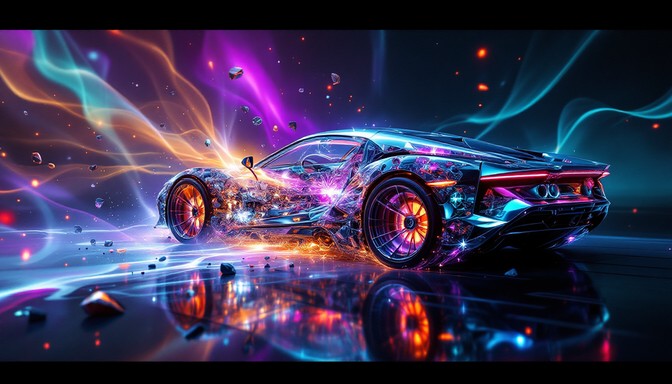 Free Dimensional Car Transformation Image - Car, Surreal, Fantasy ...
