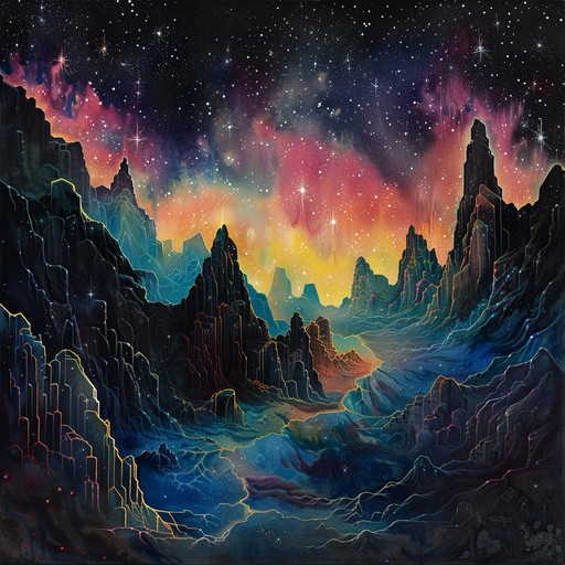Free Celestial Mountain Art Image - Artwork, Cosmos, Stars | Download ...