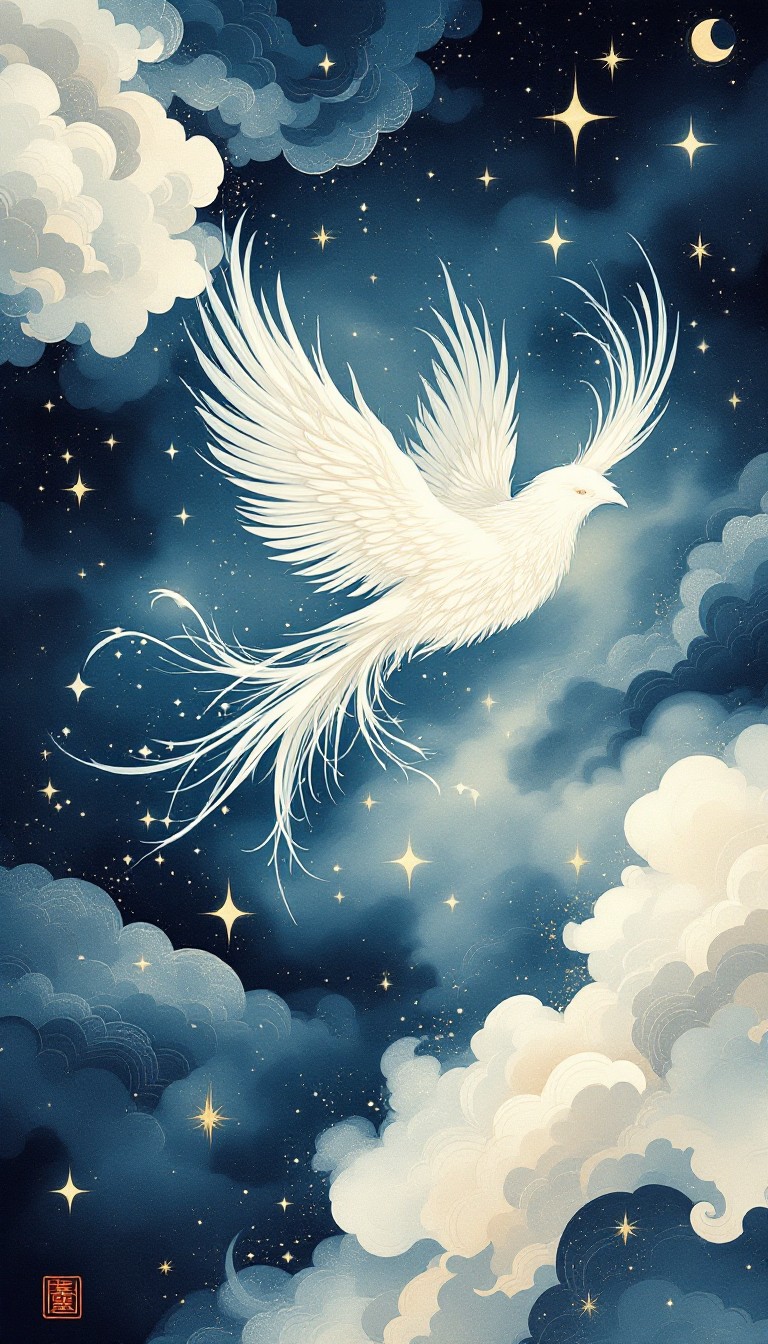 Download Midnight Phoenix Rising Image - Phoenix, Bird, Celestial ...
