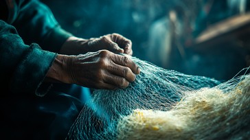 Download Mending Fishing Nets Image - Fishing, Nets, Mending