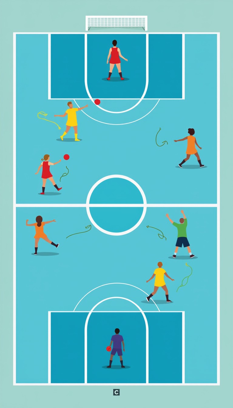 Free Aerial Netball Design Image - Court, Aerial, Geometric | Download ...