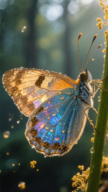 Free Iridescent Butterfly Wing Image - Butterfly, Iridescent, Macro ...