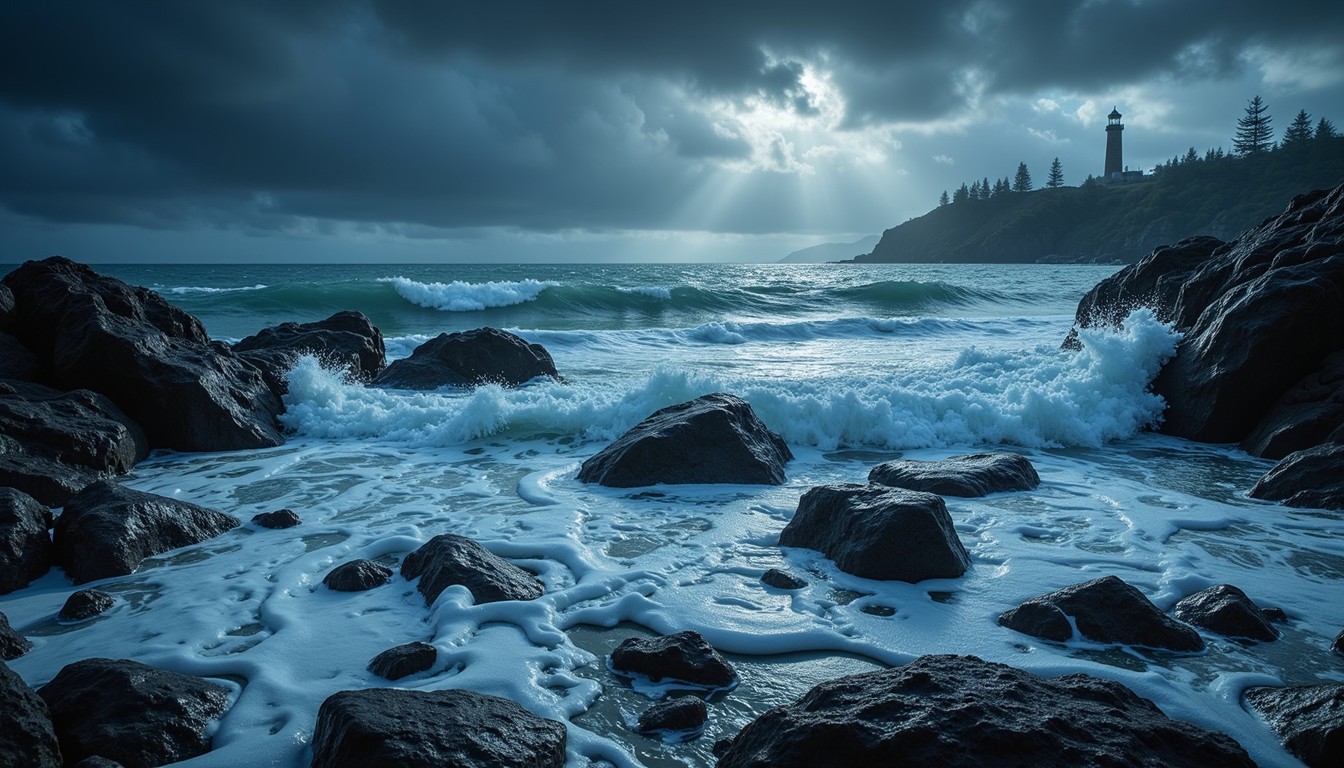 Tempestuous Examples Free Tempestuous Coastal Storm Image - Seascape, Stormy, Waves ...
