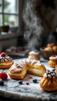 Free Steaming French Pastries Image - Éclair, Pastry, Choux | Download ...
