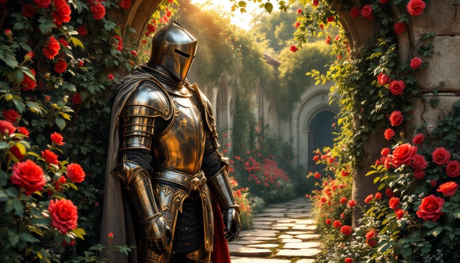 Free Knight Among Roses Image - Knight, Armor, Medieval | Download at ...
