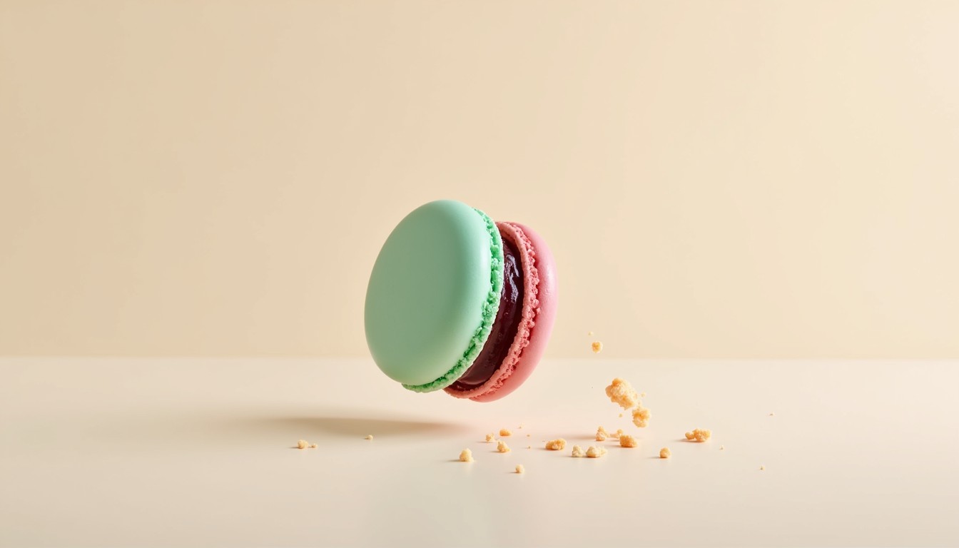 Floating Macaron Free Floating mint macaron Image - Macaron, Dessert, Pastry | Download ...